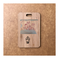Custom Bamboo Luggage Tag 13
