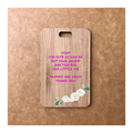 Custom Bamboo Luggage Tag 13