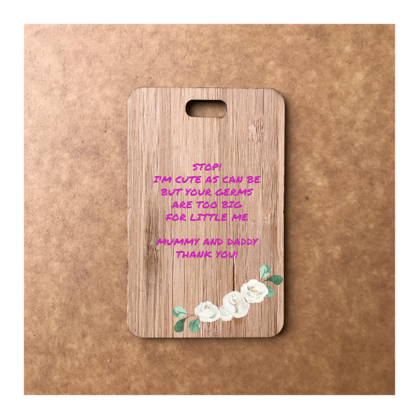 Custom Bamboo Luggage Tag 13