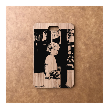 Custom Bamboo Luggage Tag 13
