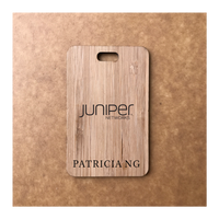 Custom Bamboo Luggage Tag 13