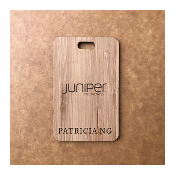 Custom Bamboo Luggage Tag 13