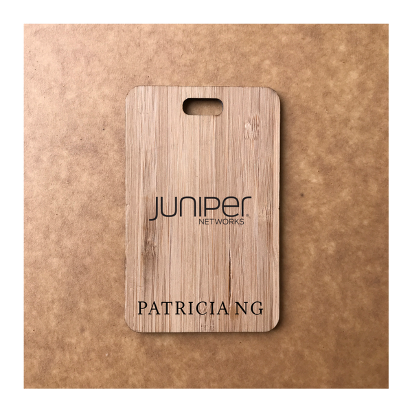 Custom Bamboo Luggage Tag 13