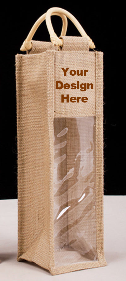 Premium custom jute bag printing with corporate logo in Singapore facility