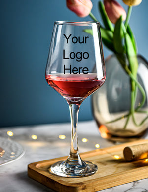 Personalised wine glass Singapore - Custom wine glass printing and engraved wine glasses for corporate gifts, weddings and special events across Singapore